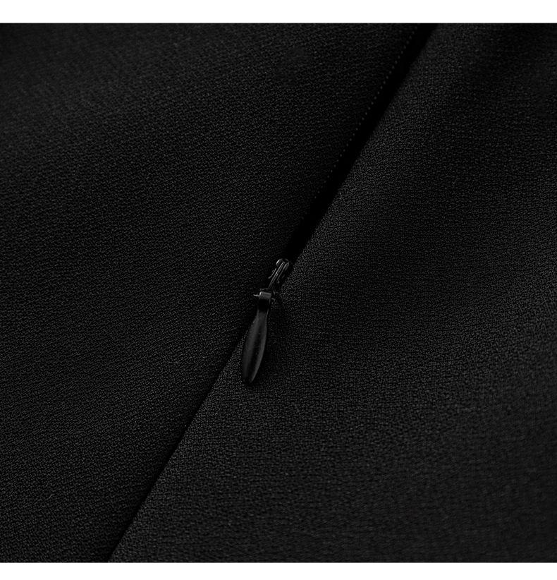 Socialite Beaded Skirt High-End Waist-Slimming Pleated Dress for Women - Summer Edition