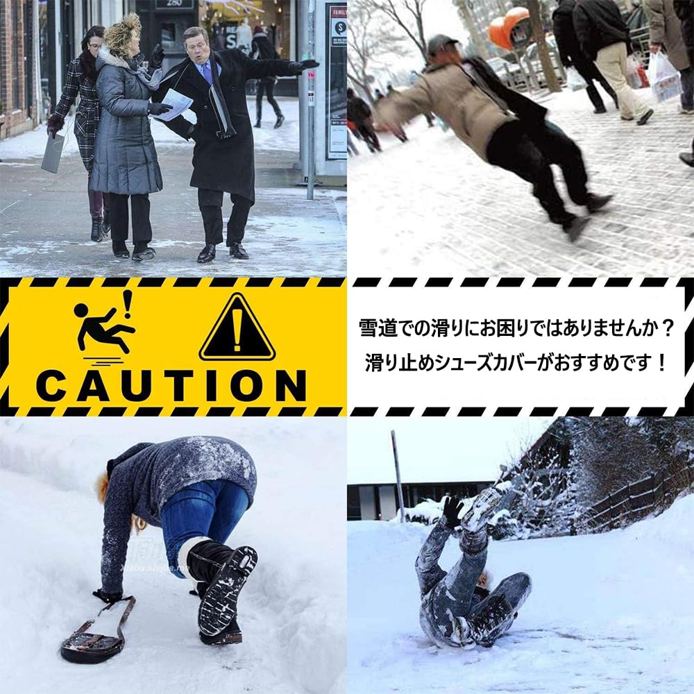 Aquafix Chain Snow Fall Easy to for and Snowy Mountains Crampons, Spikes, 10-Point Spikes, Non-Slip, Lightweight, Prevention, Attach, Unisex, Hiking,