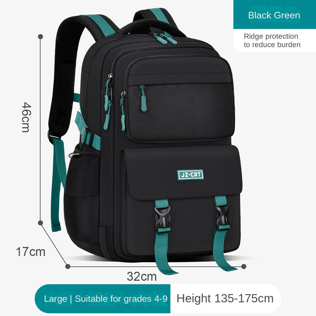 Ny Pojkars Ryggsäck Stor Kapacitet Kylskåpsdörr Vattentät Ryggsäck Skolväska för Grundskole- och Gymnasieelever