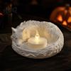 Wolf Candle Holder Shaped Candlestick Holder Matte 3D Print Stand Rustic Tea Light Stand Animal Tealight Candles Ornament for Home Fireplace