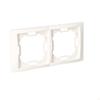 2-gang frame - universal horizontal and vertical, white, BASIC NEOS