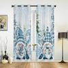Christmas Window Curtains Decor For Home Bedroom Kitchen Living Room Christmas Ornament Xmas Gifts Navidad Natal New Year