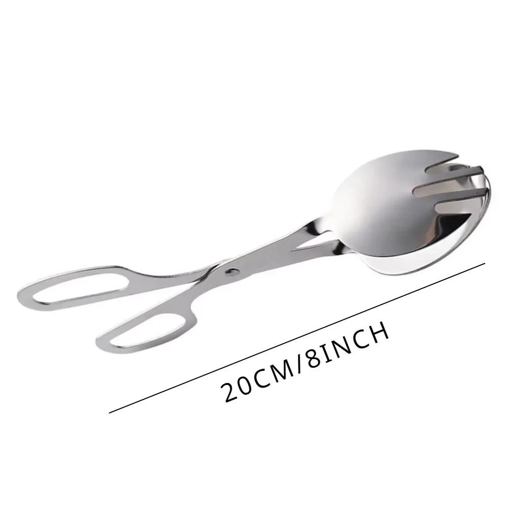 

1PC Heavy Duty Stainless Steel Food Clip for Salad Dressing Mini Cakes Bakery Bread Tong Steak Clamp Kitchen Tool