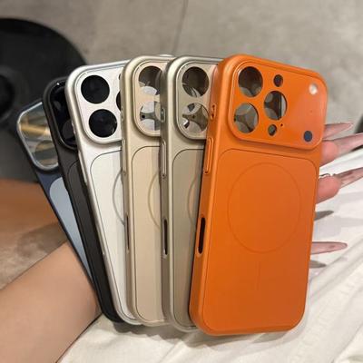 Skleněné magnetické pouzdro pro iPhone 16 Pro/Pro Max Ochranné pouzdro na telefon