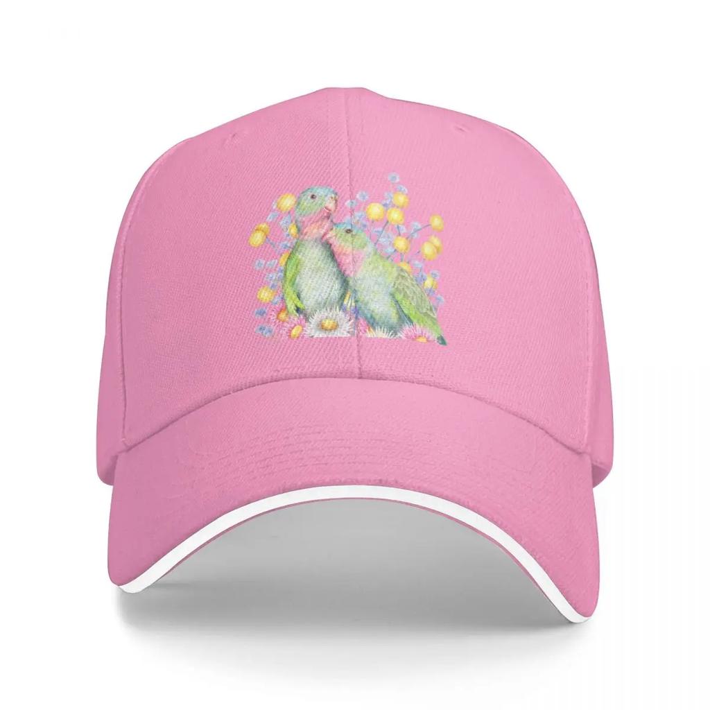 Princess Parrots  Pink Birds from the Australian Outback Baseball Cap Trucker  Snapback  Hats Man Womens
