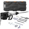 Demolition Jack Hammer, 2800 W Powerful Electric Jackhammer, 1200 BPM Concrete Breaker with 3 Chisels, a Clay Spade, Carrying Case, Gloves, for