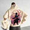 Demon Slayer Men's Hoodie Sweatshirt Kamado Tanjirou Anime Sleeve Casual Fashion Loose Hoodies Fashion Oversized Unisex Streetwear