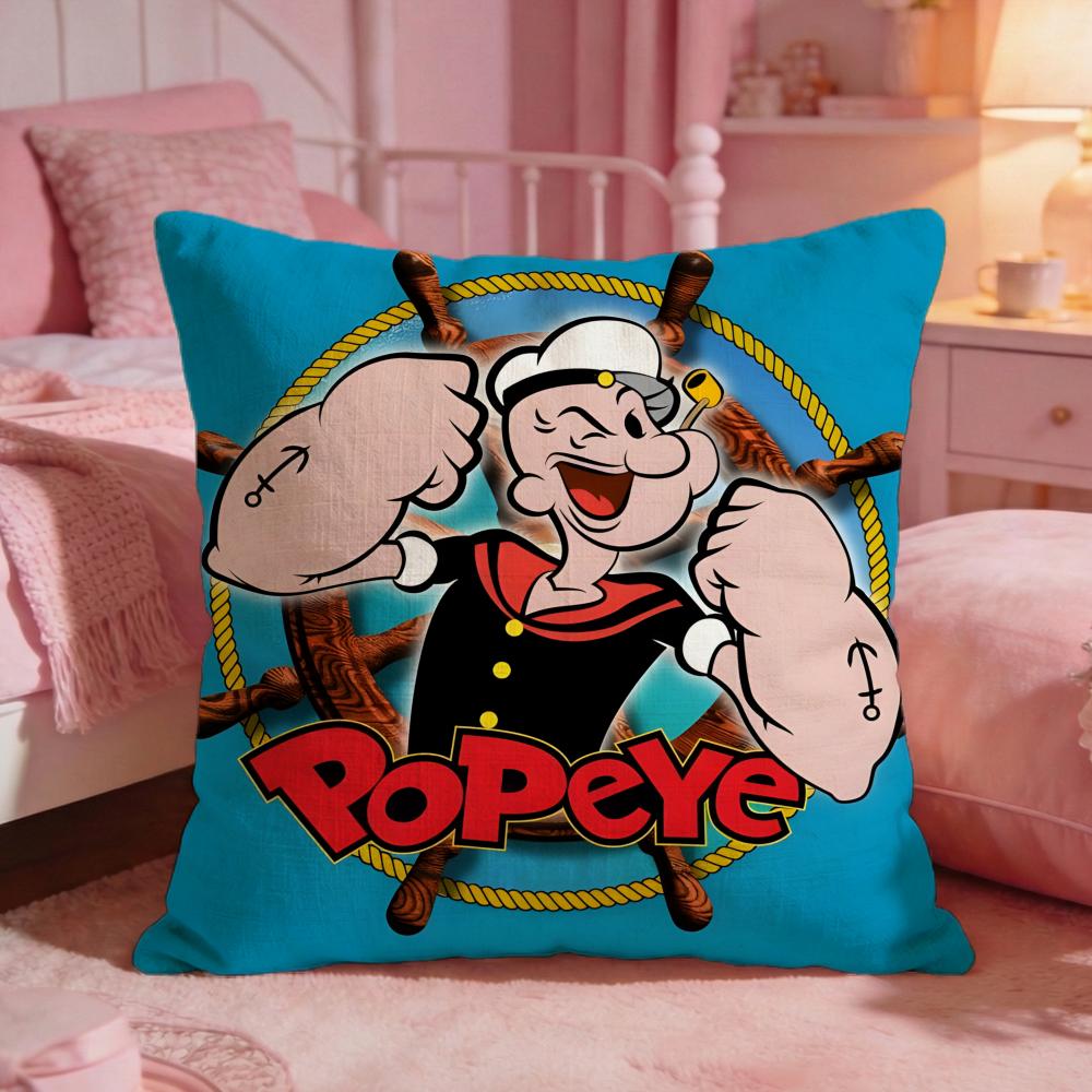 PPopeye The Sailor Anime Cushion Cover Premium Comfort Reversible Pillow Cove Two In One Design For Any Room Car Interior