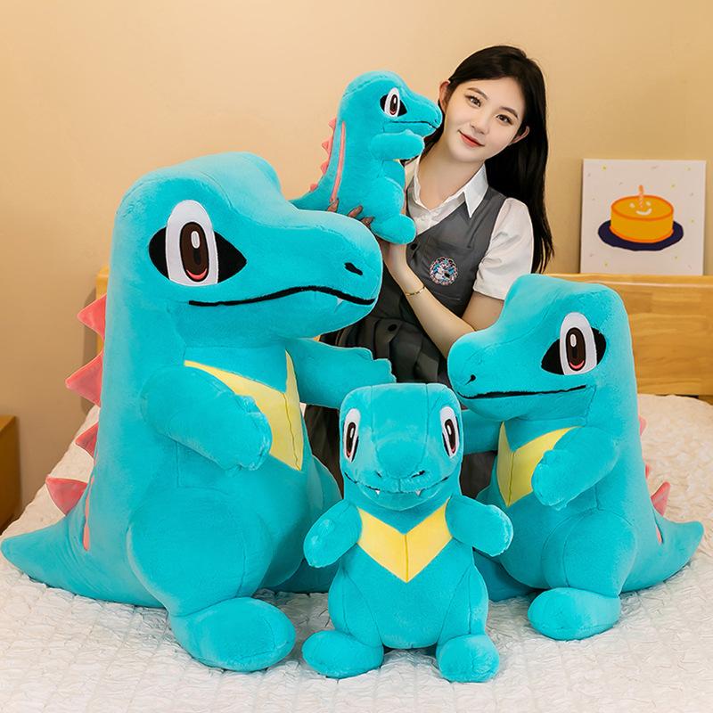 30-80cm Cute Blue Crocodile Plush Toy Doll Pillow Soft Stuffed Animal Comfort Gift For Kids Birthday