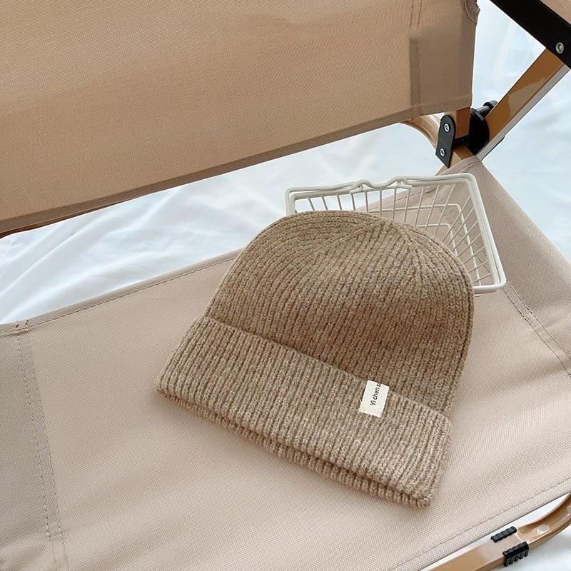 Versatile children's knitted hat with wool baby wool hat Boys and girls autumn and winter warm fashion pullover hat
