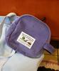 Balloon Friends Corduroy Cozy Pouch Indigo Purple