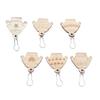6Pcs Wooden Removable Stitch Markers for Knitting and Crocheting Lightweight Multipurpose Locking