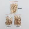 60Pcs Metal Swivel Buckle Set, 25mm D Rings & Adjustable Strap Slider Fittings For DIY Sewing Bag Lanyard Making