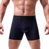 Herren Slips mit offenem Schritt, Sportliche Boxershorts mit verlängertem Bein, Einfarbige Shorts