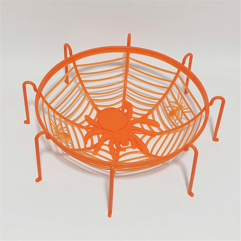 Holiday Fruit Platter Festive Decoration Versatile Spider-web Candy Dish Seasonal Candy Dish Halloween Fruit Basket Durable