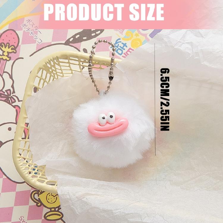Sausage Lips Keyring Plush Danglings Ornament for Bookbags and Phone Charm