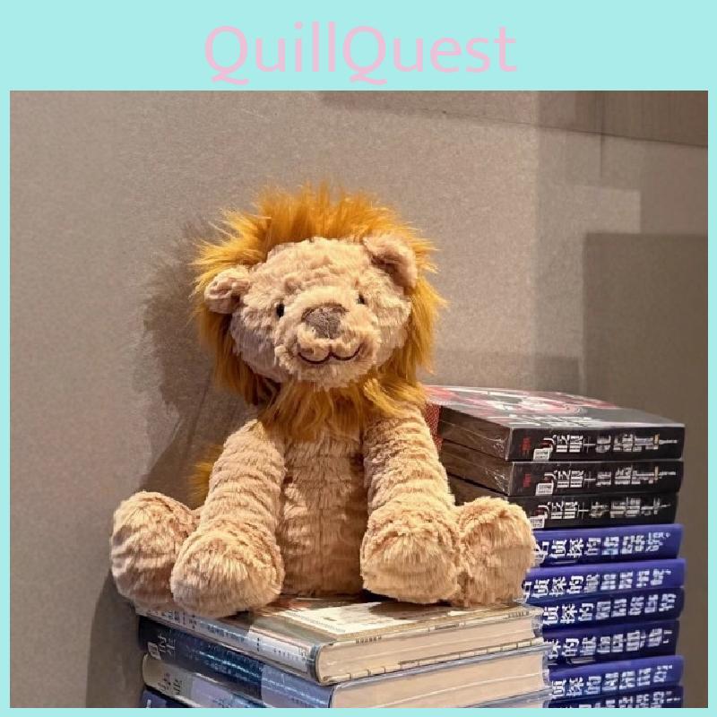 Plüschlöwen-Spielzeug mit welligem Fell für Mädchen, Geschenk und Sammler