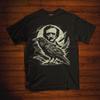 Edgar Allan Poe Gothic T-Shirt Der Rabe Vintage Stil Buchliebhaber Geschenk Dark Academia Literarisches Shirt Poe Kunst Poesie Geschenkidee für Bücherwürmer