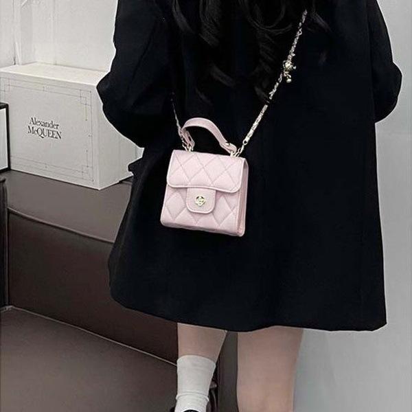 Mini-Handtasche Tasche Damen Kleine Duftende Stil Nische Mode Vielseitig Diamant-Ketten-Tasche Einzelne Schulter Umhängetasche
