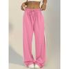 High-waisted Loose Sports Trousers with Side Stripes, Versatile Slimming Straight Drape Casual Wide-leg Pants for Women