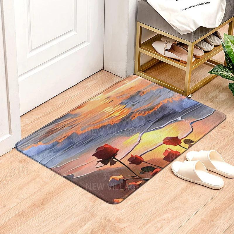House Entrance Carpet Home Doormat Modern Nordic Style Room Bath Mat Foot Mat Bathroom Non-slip Mat Kitchen Water Absorption Mat