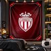 Wall Hanging Tapestry Monaco FC Print Cloth for Living Room Bedroom Home Decor