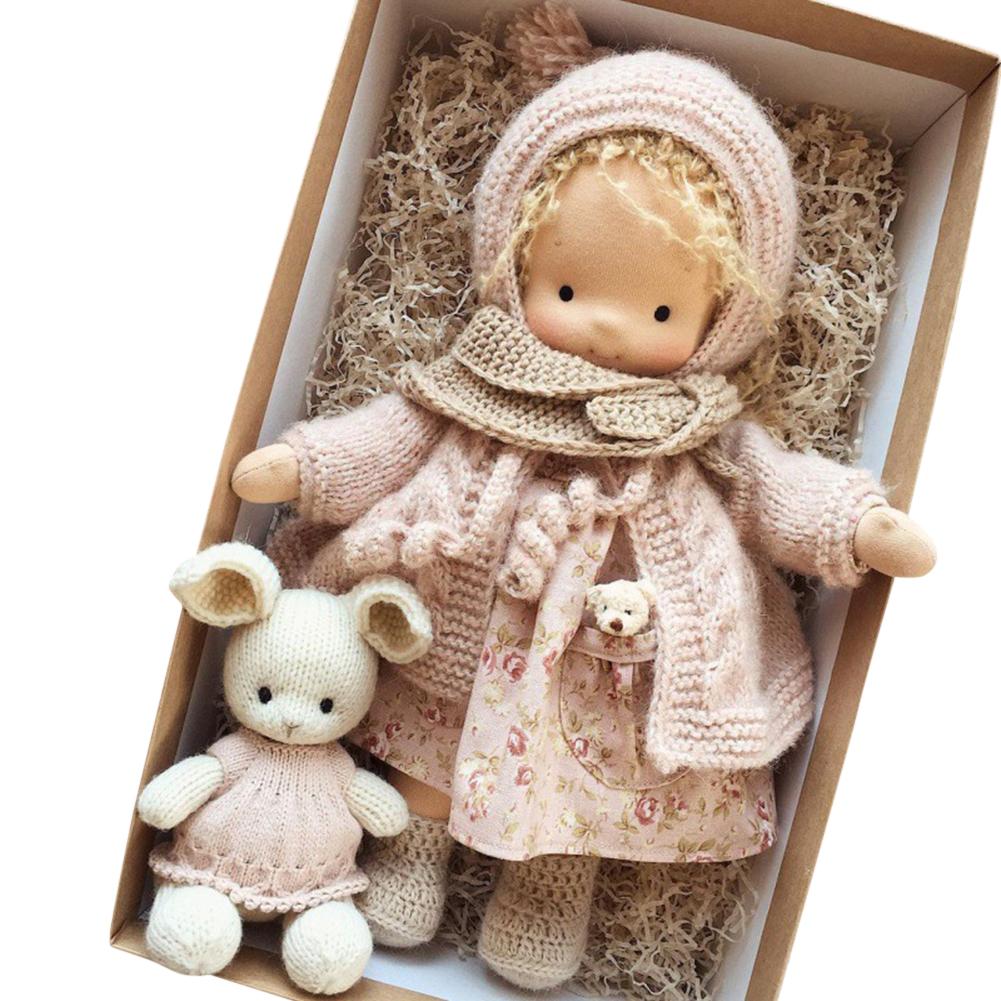 Mini Christmas Thumb Dolls Cute Handmade Dolls Unique Gift Sleeping Cuddle Buddy Doll Toy for Kids Children Lovely Birthday Gift