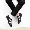 Men's Genuine Leather Hollow Out Sandals Breathable Summer Casual Footwear
