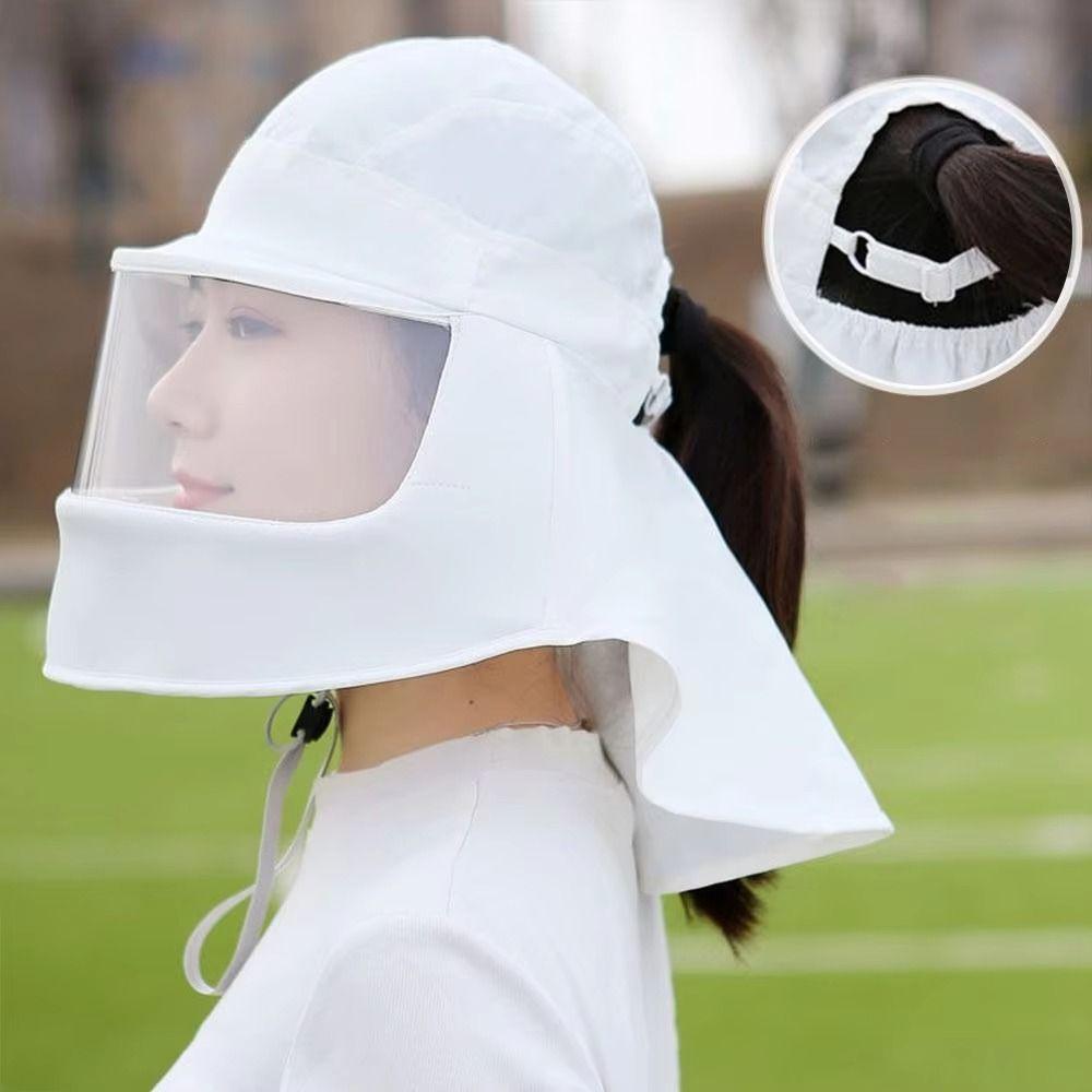 Breathable Sun Protection Mask Mirror/Clear Mask Face Mask Sun Hat Sunscreen Mask  Summer