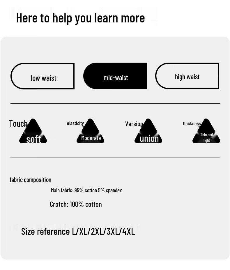 Мужские трусы-слипы из чистого хлопка Maoren
