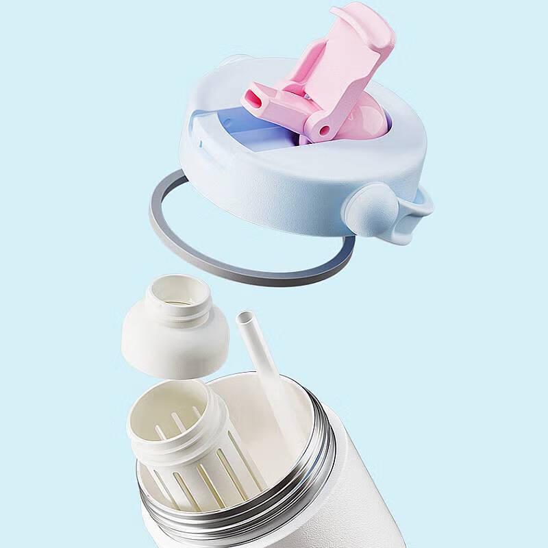 LOCK&LOCK Portable Insulated Tumbler with Straw and Handle