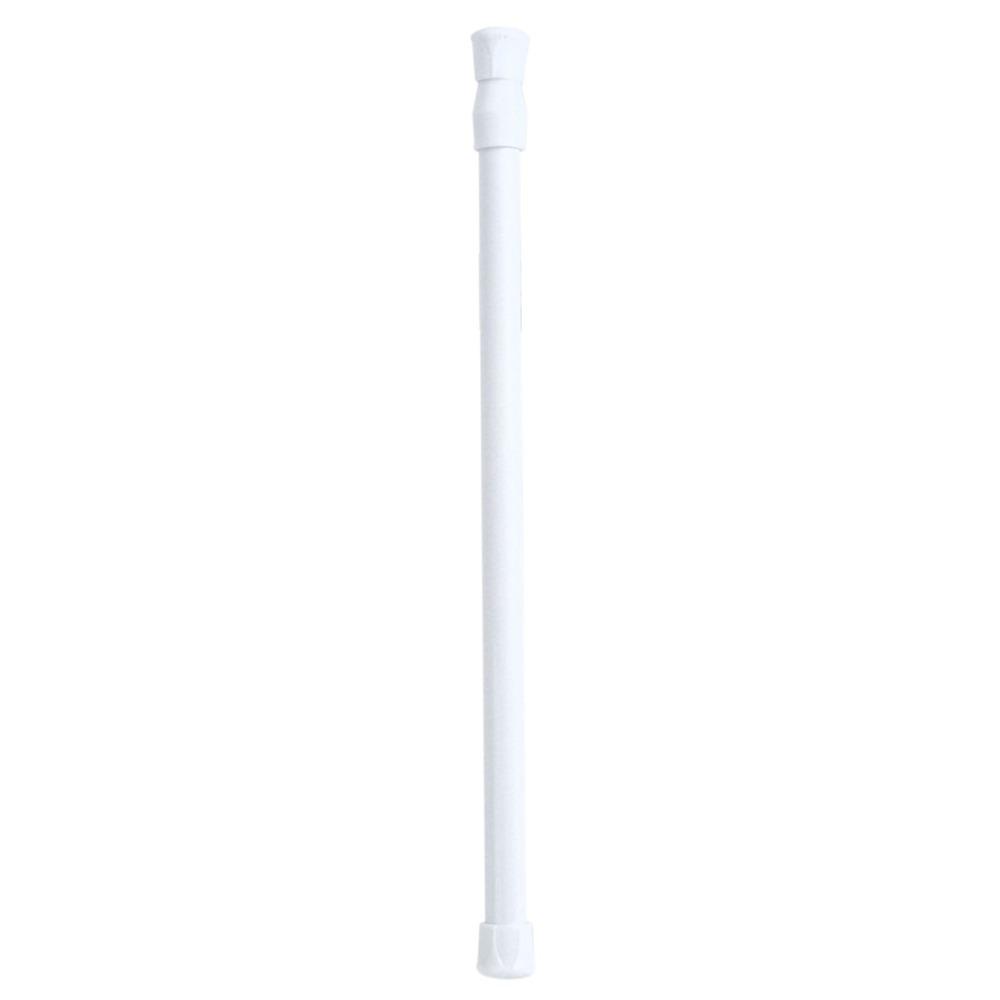 No Drilling Adjustable Shower Rod Carbon Steel Telescopic Rod Pole  Shower Curtain