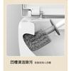 Long Handle Toilet Brush With Soft Bristles Deep Cleaning Wall-Mount Or Floor Stand Gray Bathroom Tool Set
