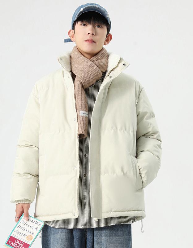 Speziell für baumwollgepolsterte Lammwolle Baumwollkleidung mit Fleece und verdicktem Stehkragen trendige Marke lässig locker hübscher Junge Baumwolle