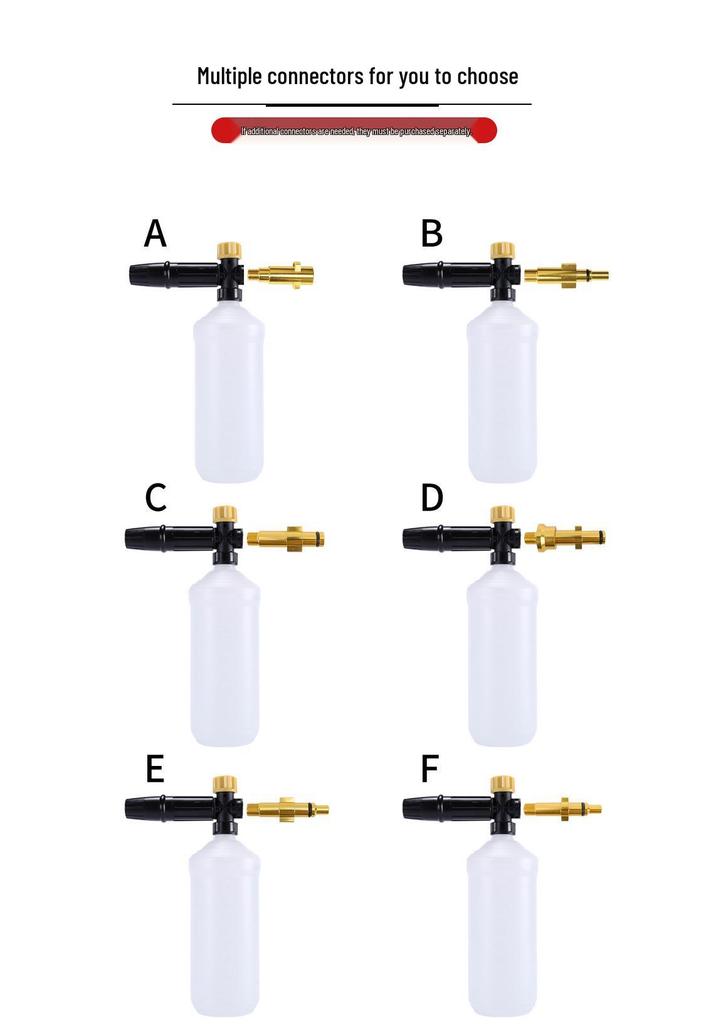 High Pressure Foam Sprayer: Home & Car Wash Water Gun Nozzle