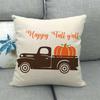 Autumn Thanksgiving Pumpkin Truck Digital Printing Short Plush Pillow Covers For Car Sofa Office Cushion Cover Home Goods