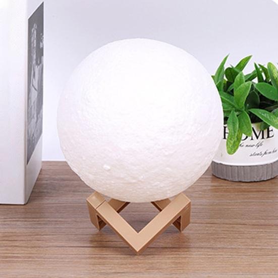 Moon Lamp Painting Kit for Kids 4-12 DIY Night Light Craft Set with 2 Paints Brushes Art Supplies Creative Gift for Birthday Party