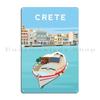 Crete Agios Nikolaos Metal Plaque Poster Designing Garage Decoration Wall Decor Personalized Living Room Tin Sign Poster