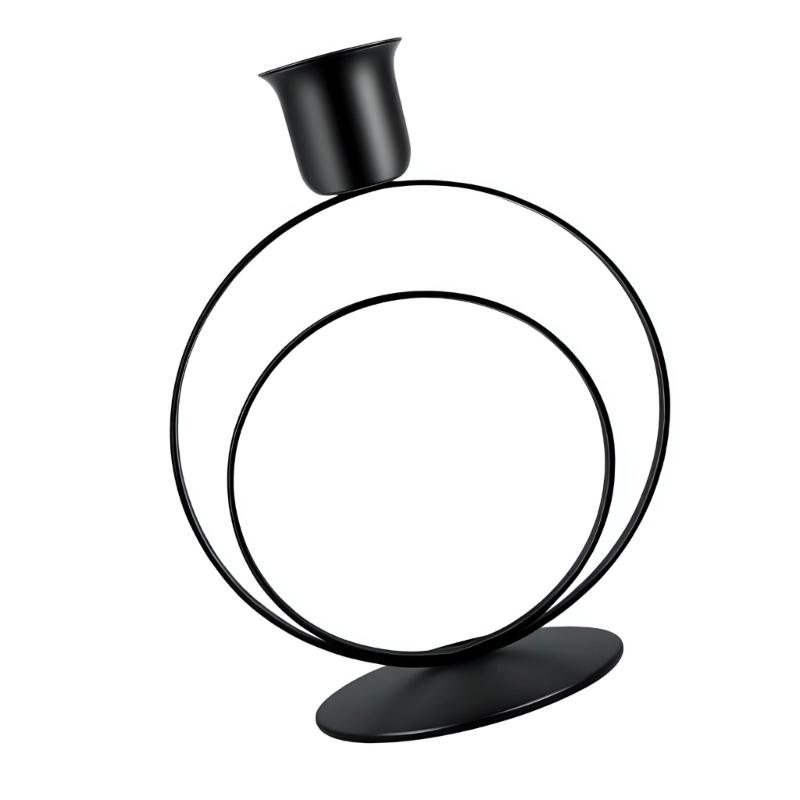 Retro Taper Ljusstakar Järn Ljusstakar för Hem Matsalsbord Mittdekorationer Bröllop Högtid Fest Jul