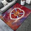 Heart Football Custom Name Carpet Rug For Living Room Bedroom Home Sofa Decoration Kids Play Nonslip Floor Mat
