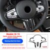 ABS Carbon Fiber Car Steering Wheel Button Cover Trim Stickers For BMW 3 5 Series G20 G30 X3 X4 G01 G02 2018-2020Car Accessories