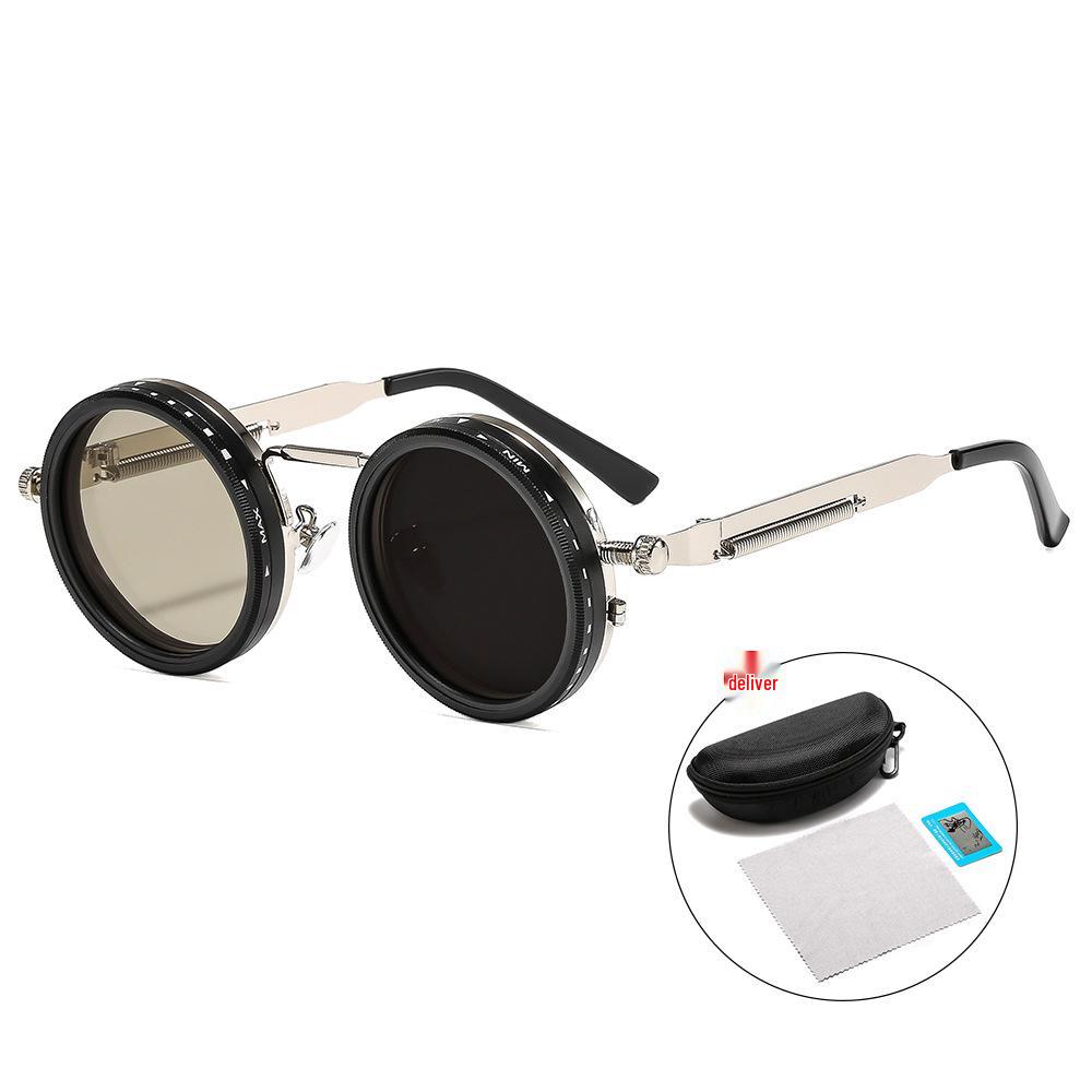 New Steampunk Outdoor Polarized Sunglasses with 9-Level Adjustable ND Filter