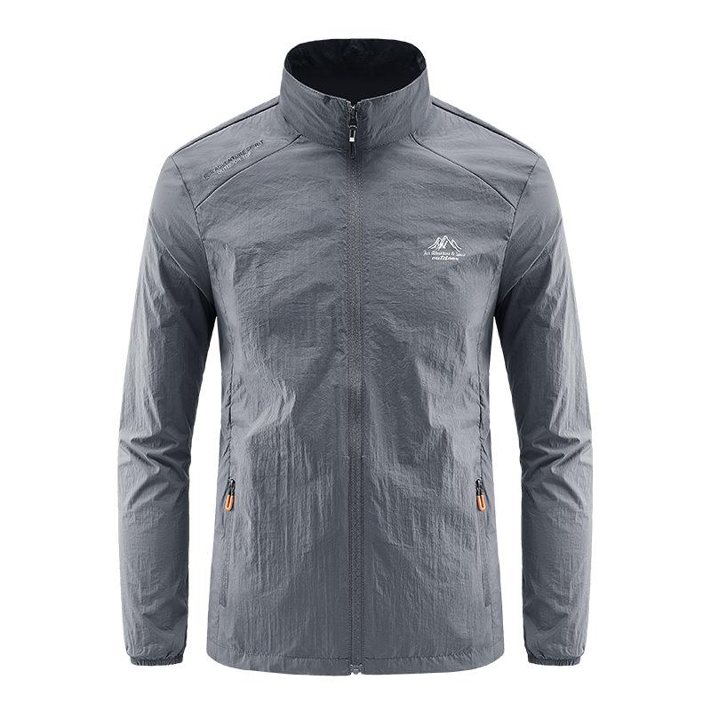 Мужская куртка с воротником-стойкой, легкая повседневная куртка, ветрозащитная куртка для рыбалки M