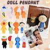 Plüsch-Schlüsselanhänger, lustiger und hässlicher Puppenanhänger, Kindergeschenkanhänger (1 Stück)