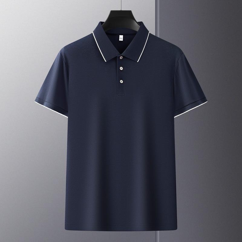 Hochwertiges Herren-Polohemd, Ammoniak-Finish, doppelseitiges Piqué, Umlegekragen, Kurzarm, Business Casual Teamuniform