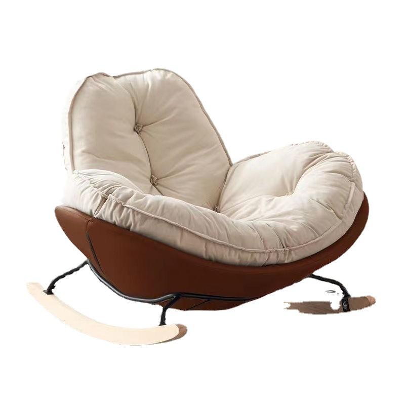 Canapea Scaun Nordic Accent Machiaj Ou Legănător Scaun Leneș Modern, Alb, Jocuri pentru copii, Petrecere de meditație, Sile, Canapele pentru sufragerie