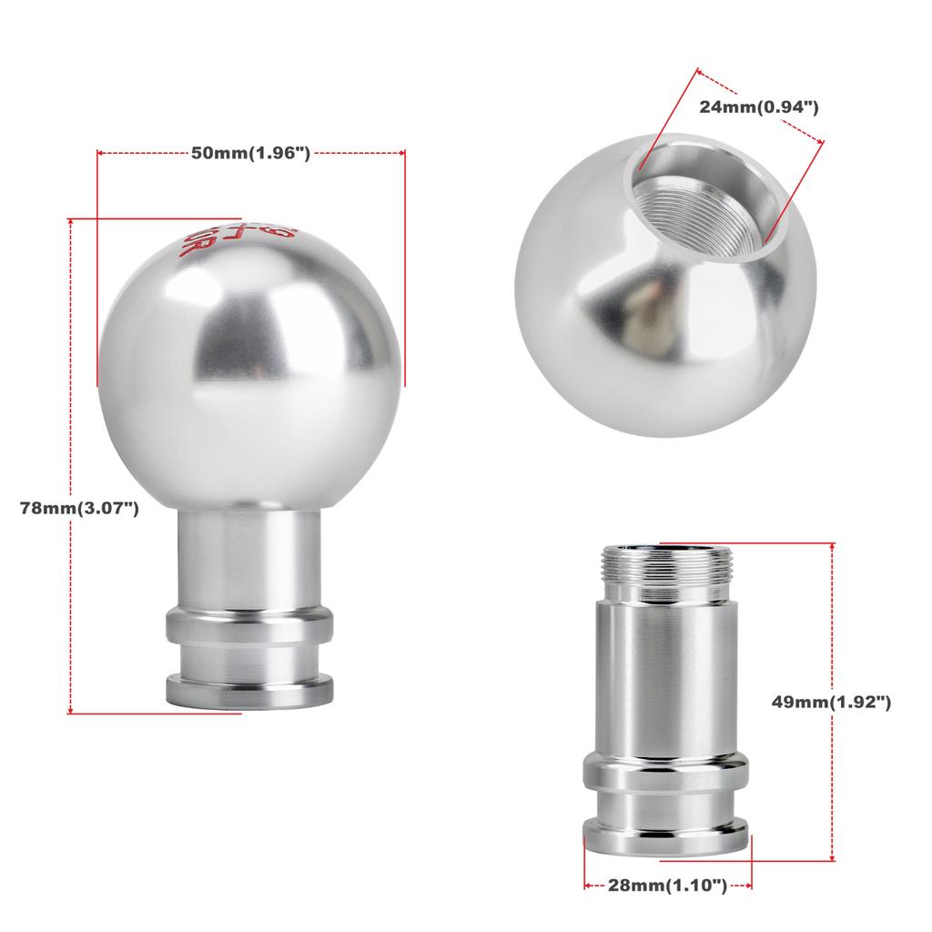 Aluminum 5/6/10 Speed M12 gear lever knob Universal Car Gear Shift Knob Manual Automatic Gear Lever Knob Shift Lever M8 M10
