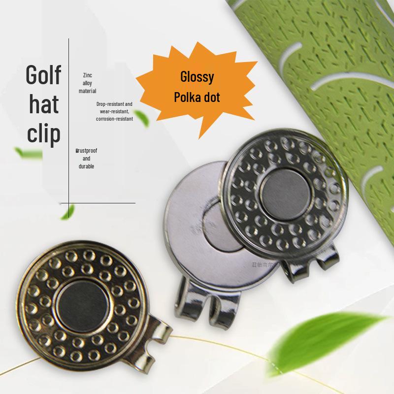 Rustproof Golf Hat Clip with Detachable Ball Marker - Durable Zinc Alloy Accessory