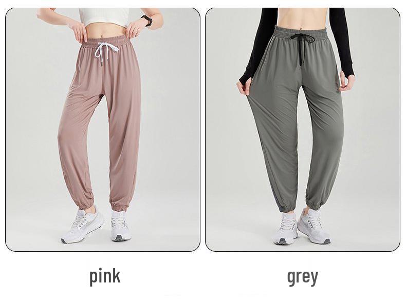 Women's Quick-Dry Mesh Workout Pants - Outdoor Ice Silk Yoga, Running, Dance Training Leggings