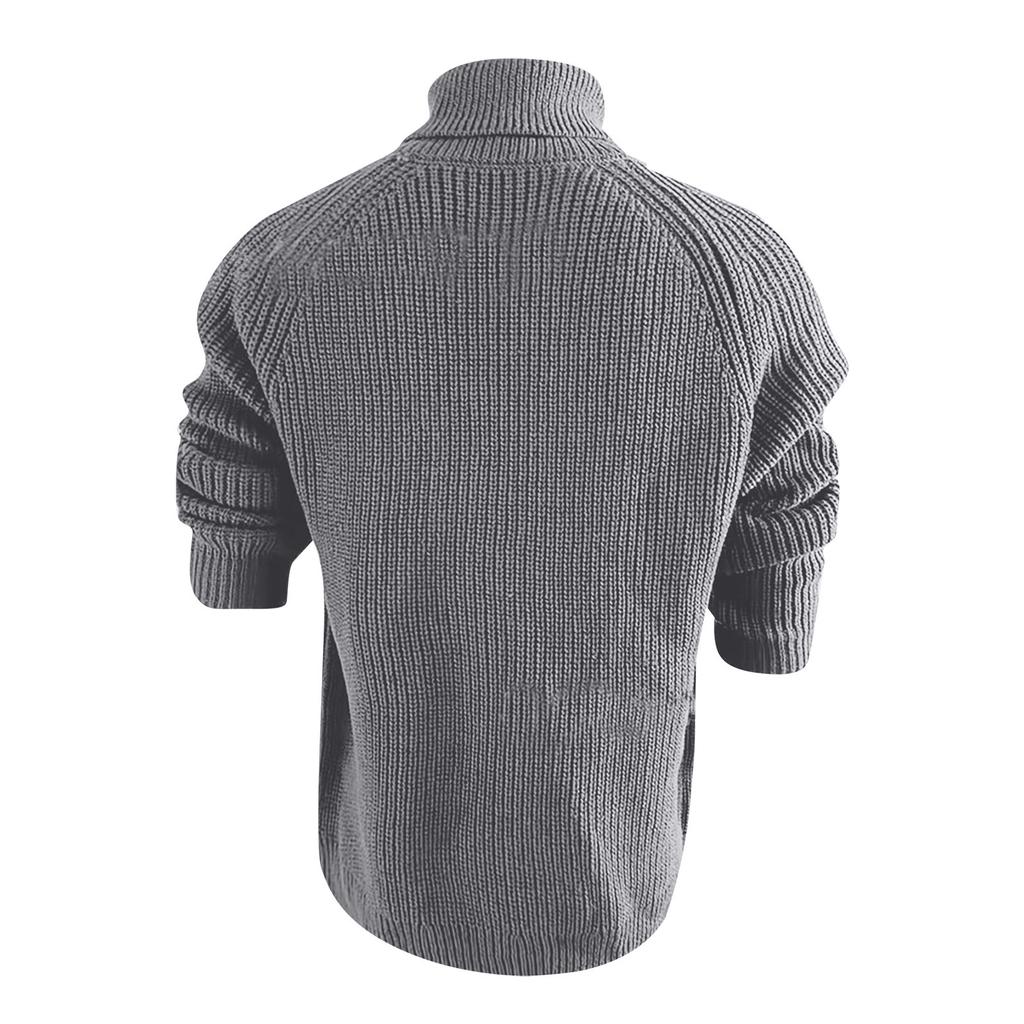 Herregenser Solid Fashion Rundhals Langermet strikket Topp